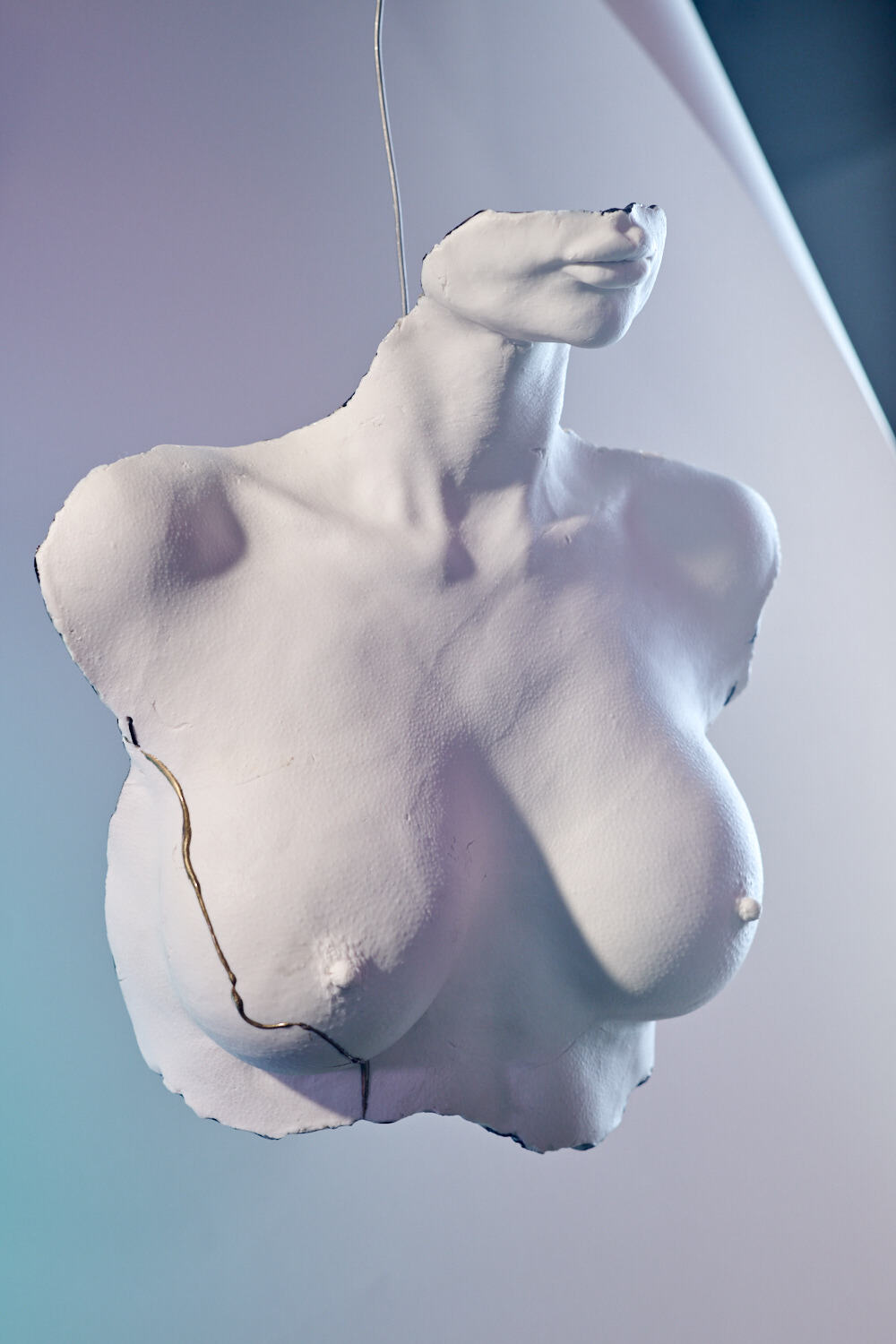 Bust With Mouth Kintsugi // Sculpture // bwmfkgw-o732