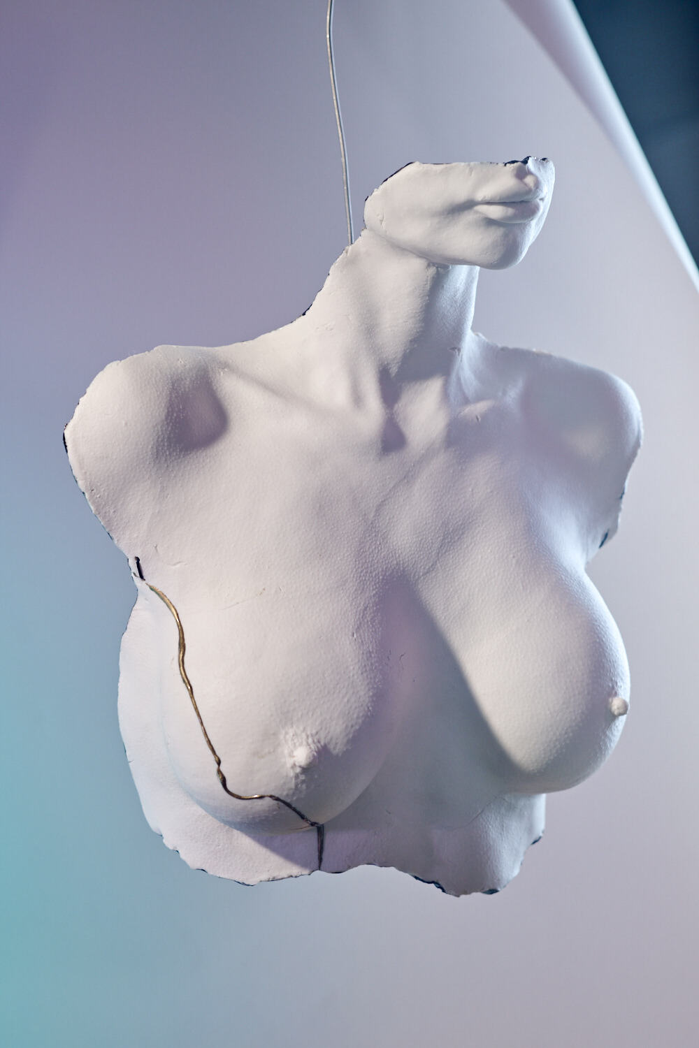 Bust With Mouth Kintsugi // Sculpture // bwmfkgw-o732