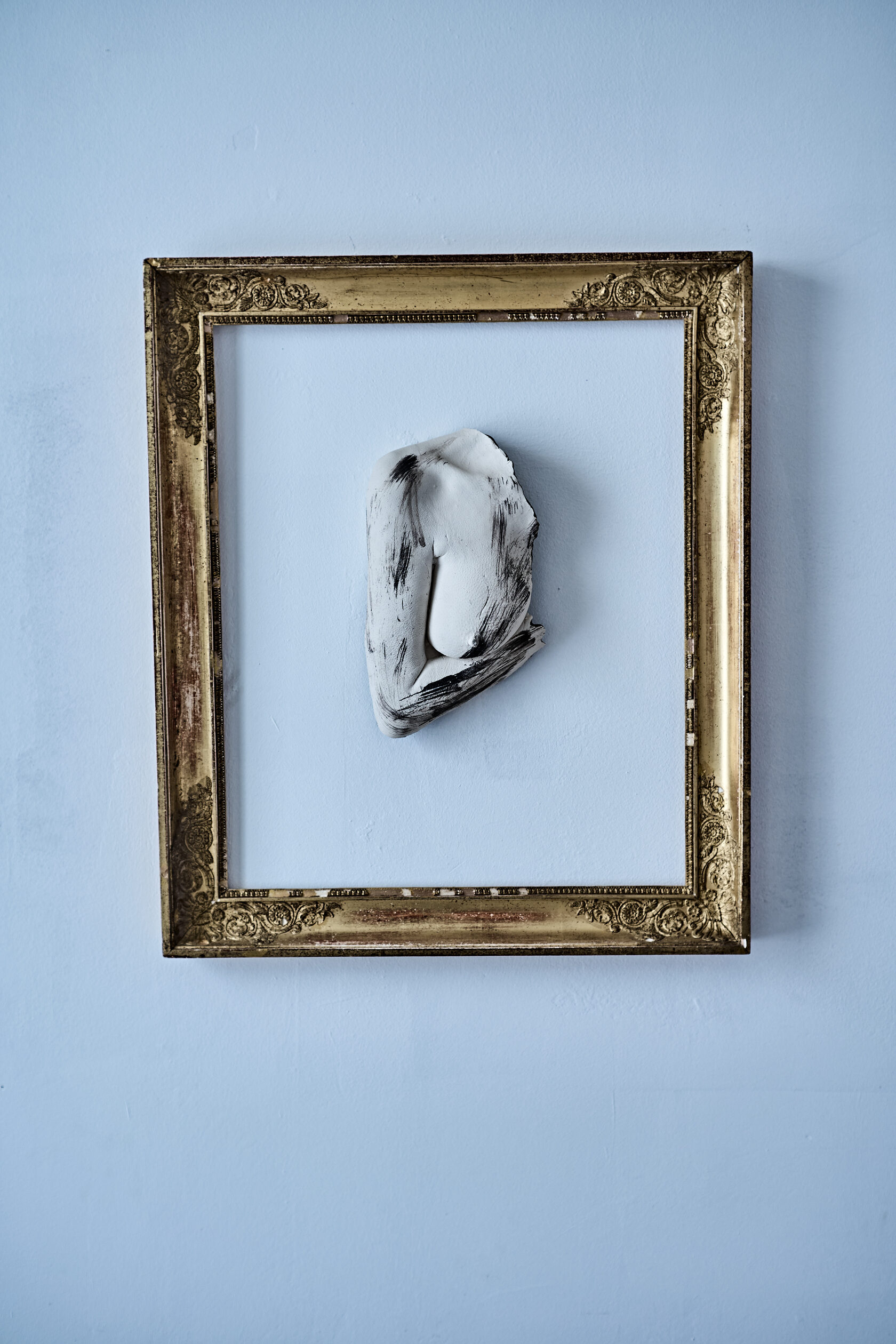 One Breast with Hand // Sculpture // obhrc-o313